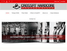 Tablet Screenshot of crossfithardcorepompanobeach.com